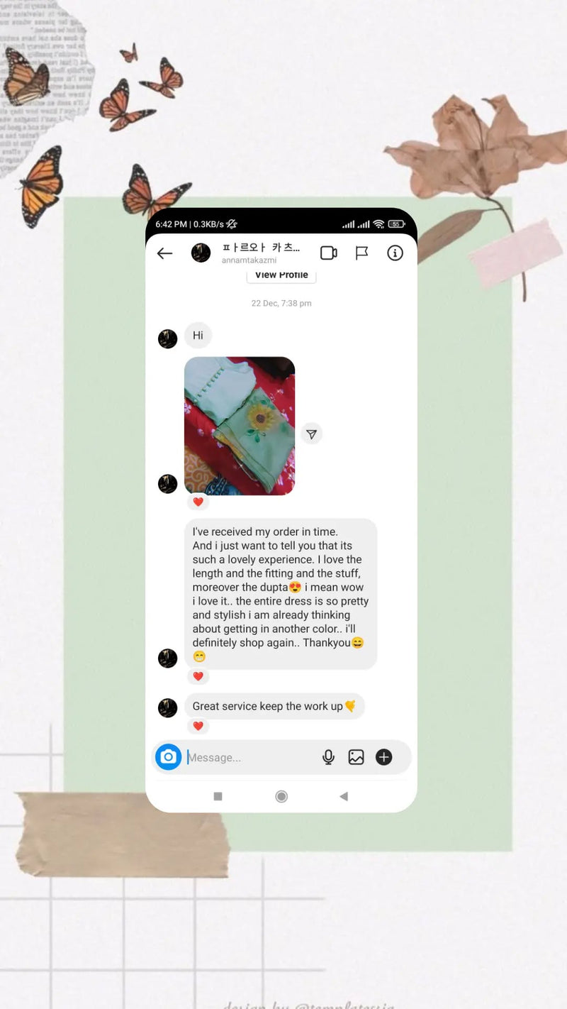 Customer Testimonial Screenshot